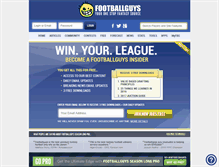 Tablet Screenshot of footballguys.com